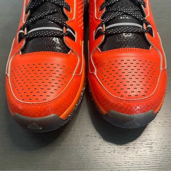 Adidas Damian Lillard Custom Orange Black Men's Basketball Shoe Size 12 - Picture 4 of 14